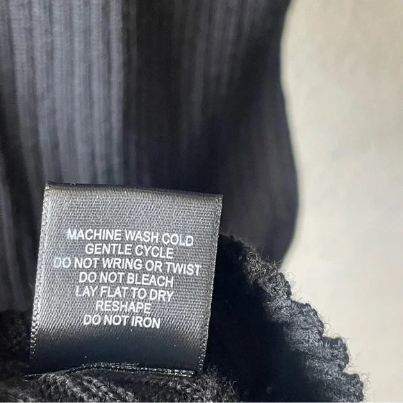 Say What? Black Long Sleeve Ribbed Bodycon Dress - Picture 5 of 6